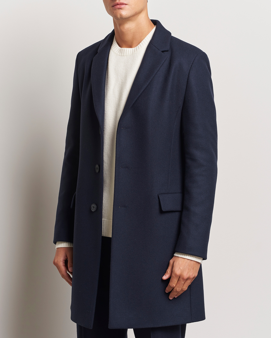 Herr |  | HUGO | Migor Wool Coat Dark Blue