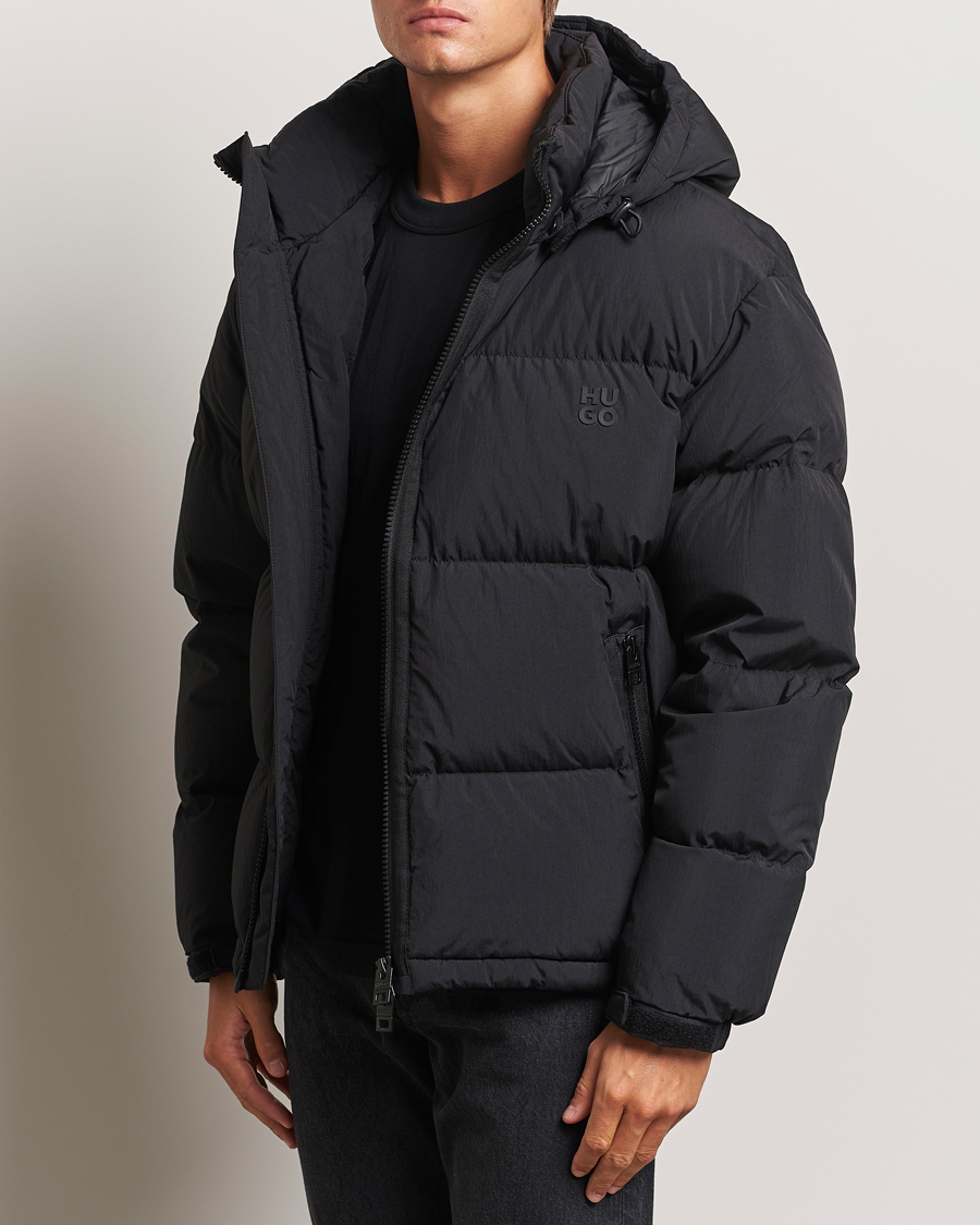 Herr |  | HUGO | Bironto Hooded Puffer Jacket Black