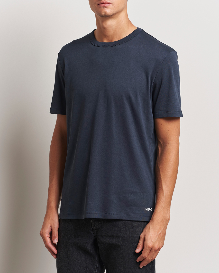 Herr |  | HUGO | Dozy Crew Neck T-Shirt Dark Blue