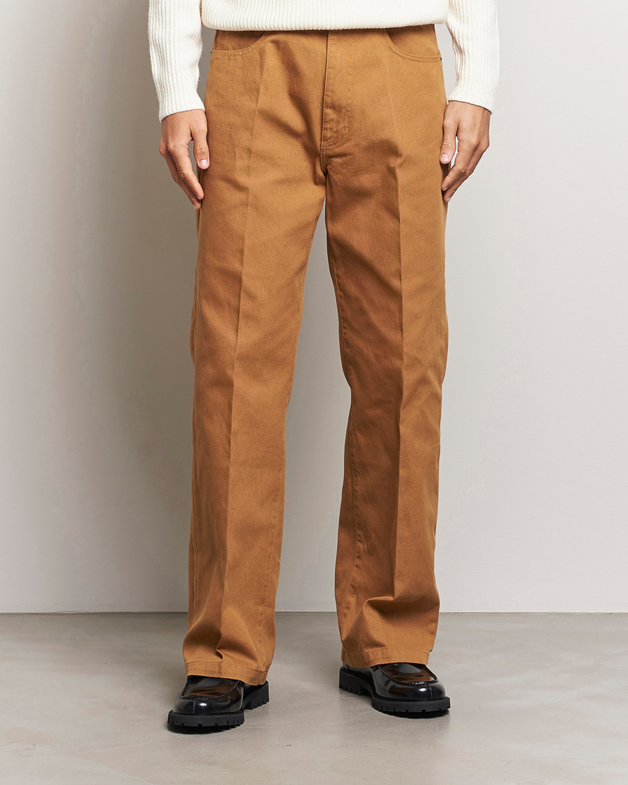 Herr | Chinos | Jeanerica | VM009 Vega Canvas Trousers Brown