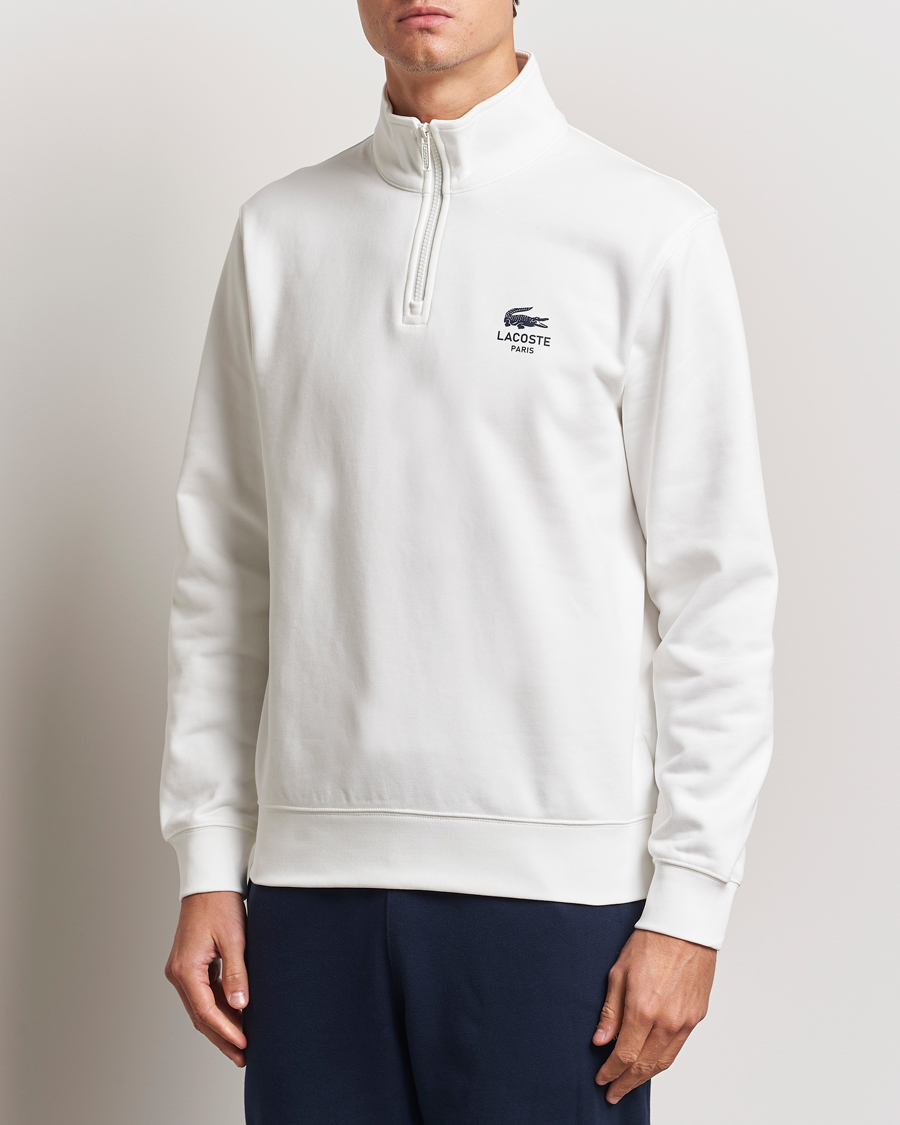 Herr |  | Lacoste | Paris Half Zip Sweatshirt Flour