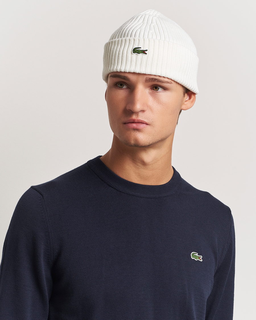 Herr |  | Lacoste | Wool Knitted Beanie Flour