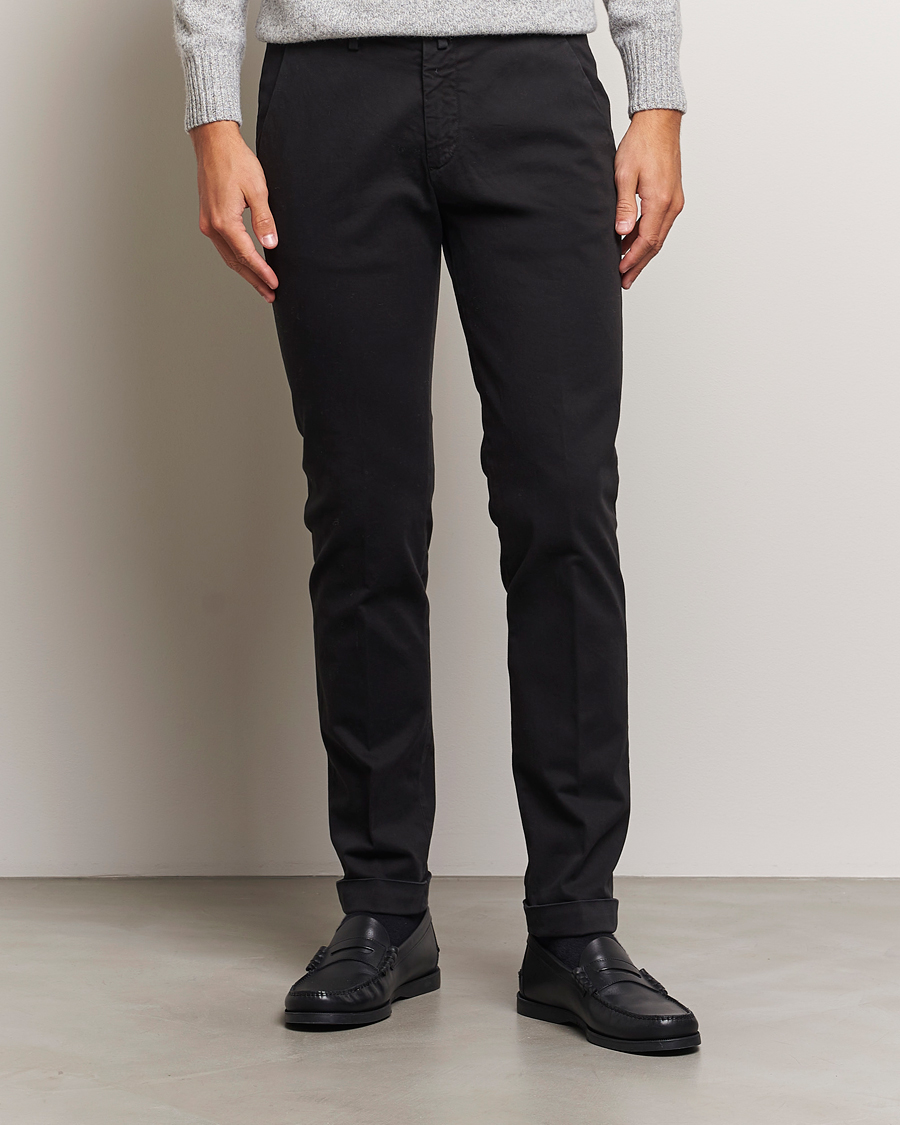 Herr |  | Briglia 1949 | Slim Fit Cotton Stretch Chino Black