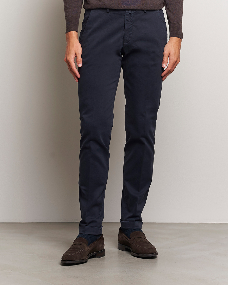 Herr | Udda kavaj | Briglia 1949 | Slim Fit Cotton Stretch Chino Navy