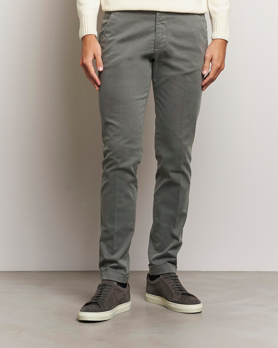 Herr | Udda kavaj | Briglia 1949 | Slim Fit Cotton Stretch Chino Grey