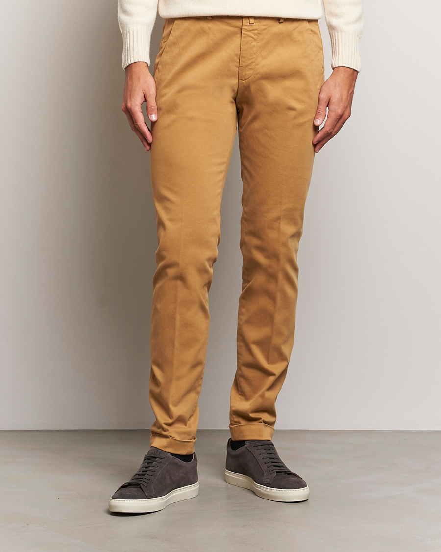 Herr |  | Briglia 1949 | Slim Fit Cotton Stretch Chino Camel