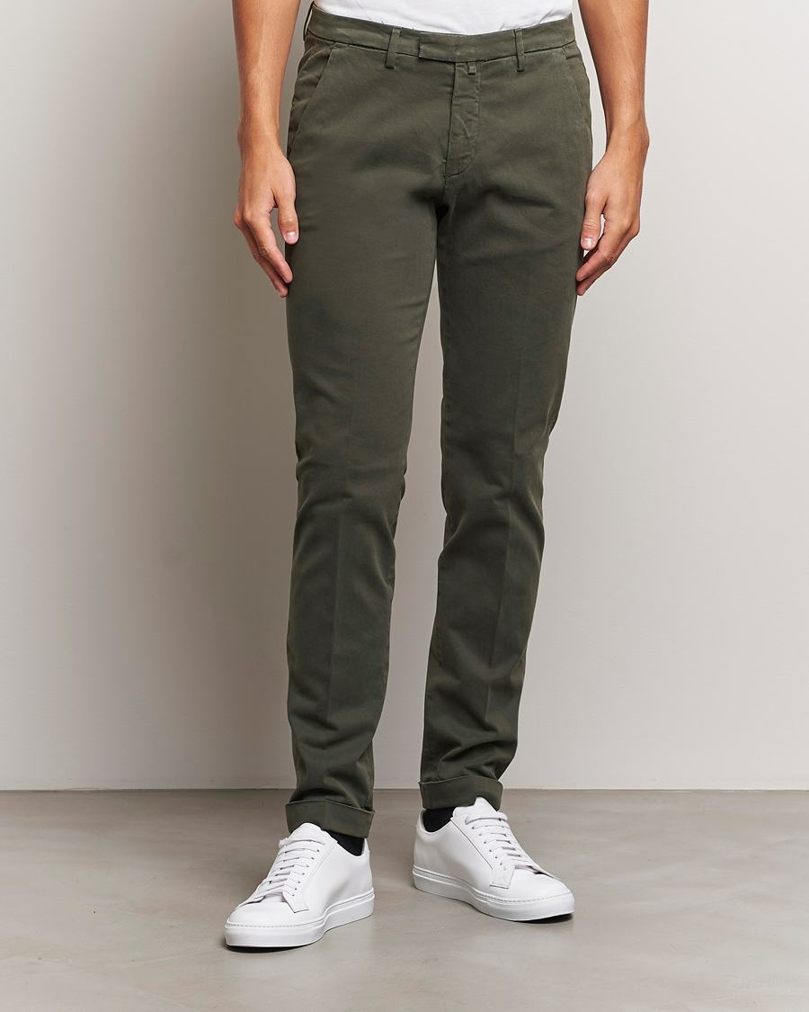 Herr |  | Briglia 1949 | Slim Fit Cotton Stretch Chino Military