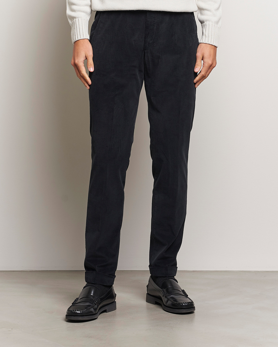 Herr |  | Briglia 1949 | Slim Fit Corduroy Trousers Black