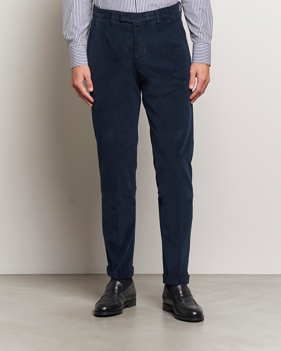 Herr |  | Briglia 1949 | Slim Fit Corduroy Trousers Navy