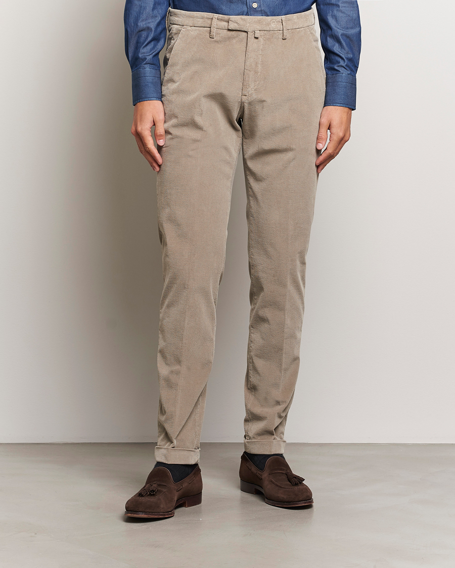 Herr |  | Briglia 1949 | Slim Fit Corduroy Trousers Beige