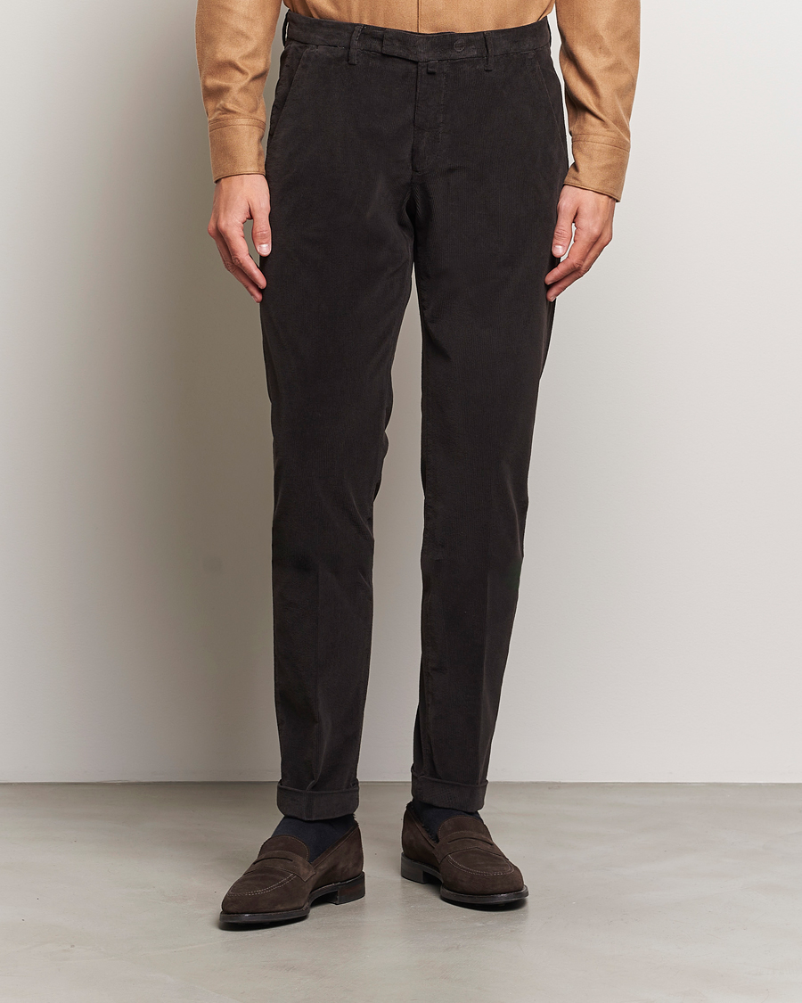 Herr |  | Briglia 1949 | Slim Fit Corduroy Trousers Dark Brown