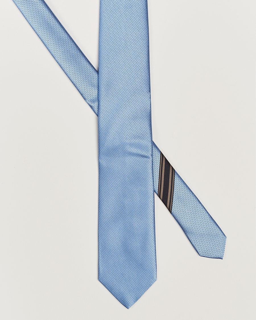 Herr |  | Brioni | Jacquard Silk Tie Light Blue