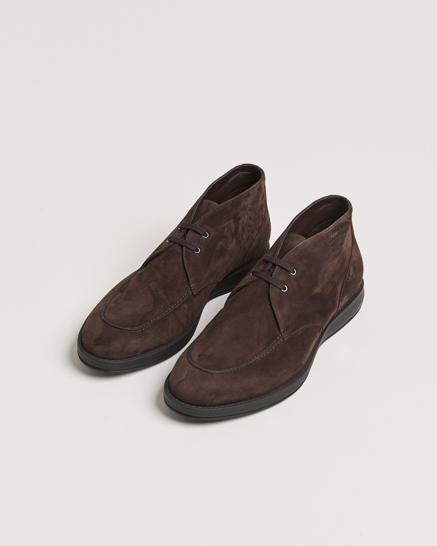 Herr | Italian Department | Brioni | Journey Desert Boots Dark Brown Suede