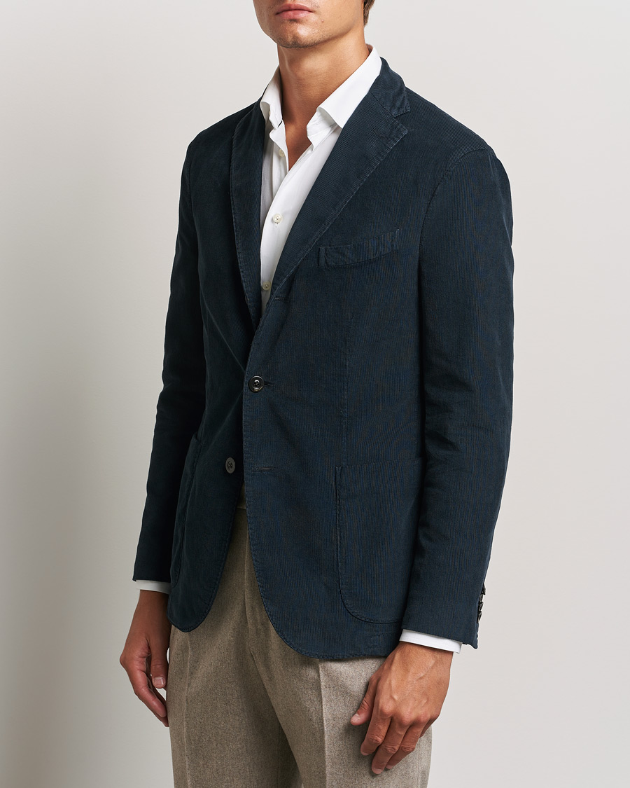 Herr |  | Boglioli | K Jacket Corduroy Blazer Navy