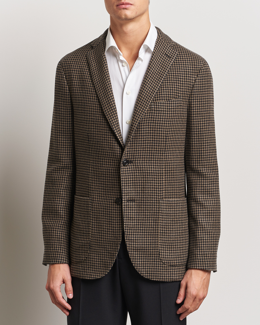 Herr |  | Boglioli | K Jacket Houndstooth Wool Blazer Brown