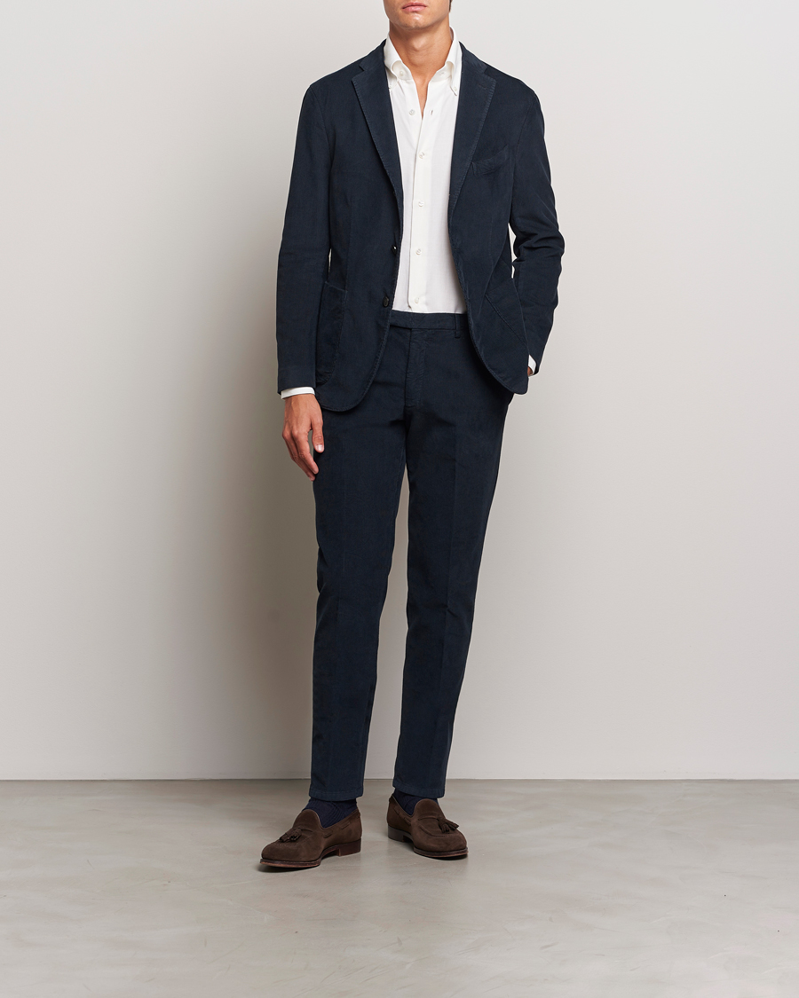 Herr |  | Boglioli | K Jacket Baby Corduroy Suit Navy