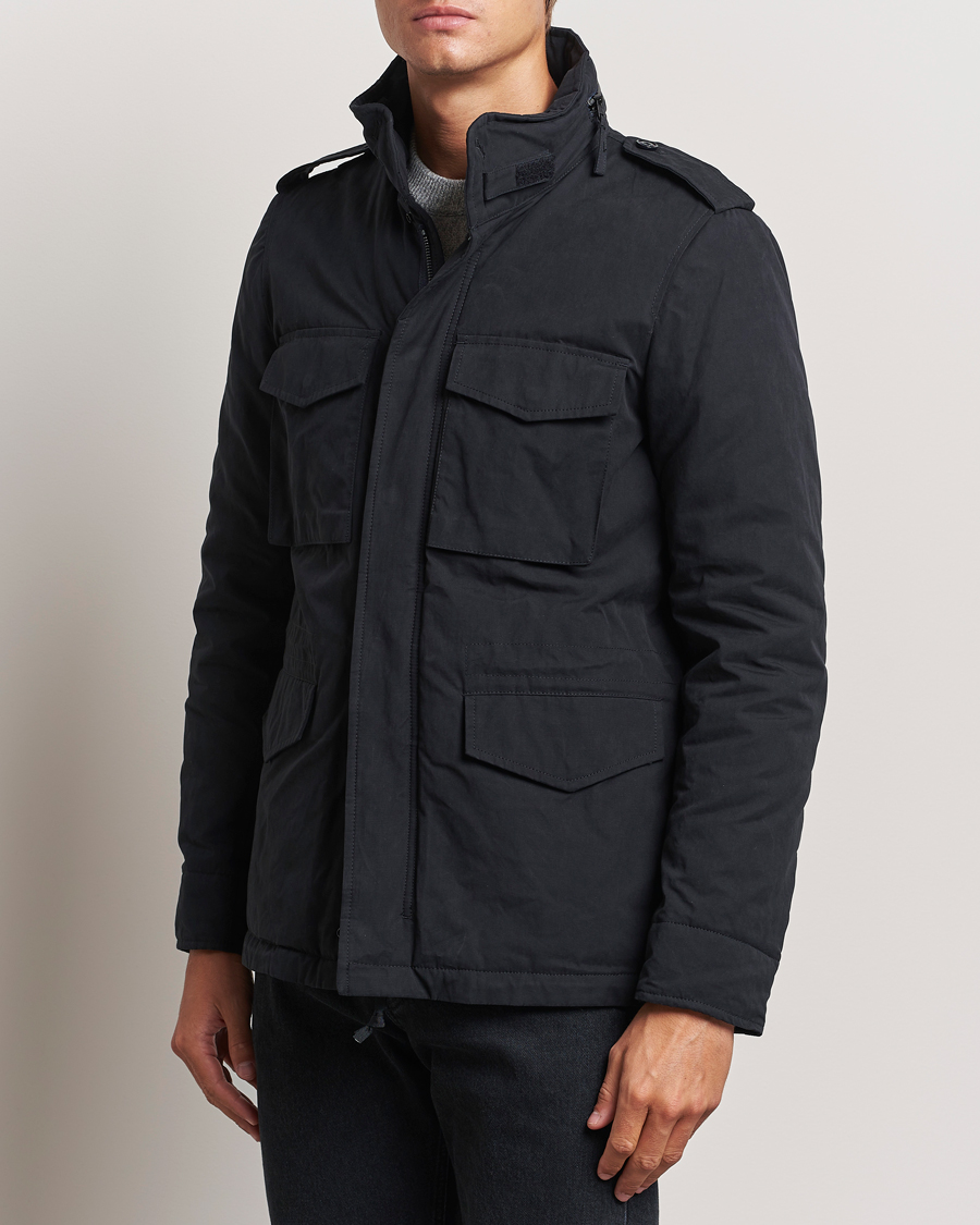 Herr | Jackor | Aspesi | Cotton Field Jacket Midnight