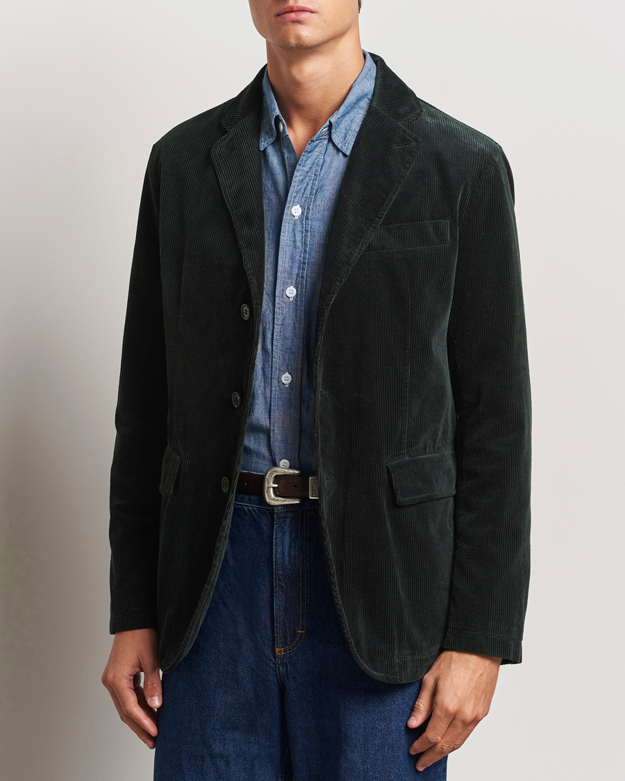 Herr |  | Aspesi | Corduroy Blazer Dark Green