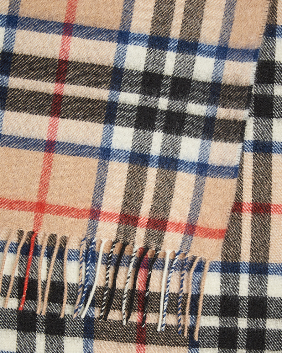 Herr |  | Gloverall | Lambswool Scarf Camel Check