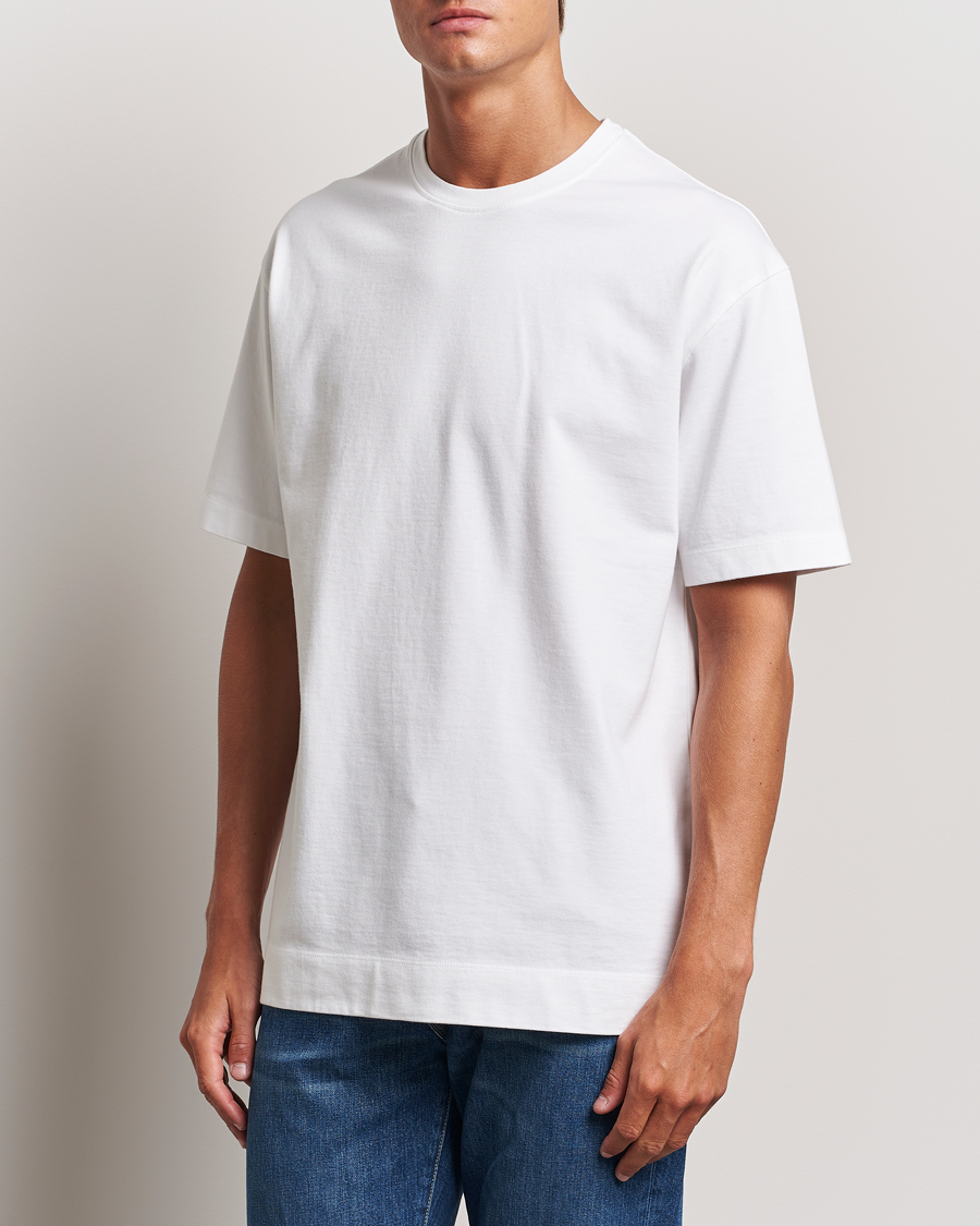 Herr |  | Massimo Alba | Nevis Cotton T-Shirt White