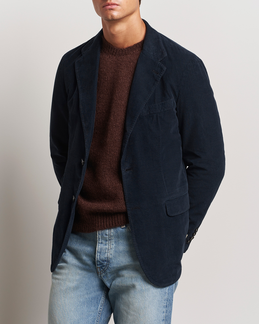 Herr |  | Massimo Alba | Baby Corduroy Blazer Navy