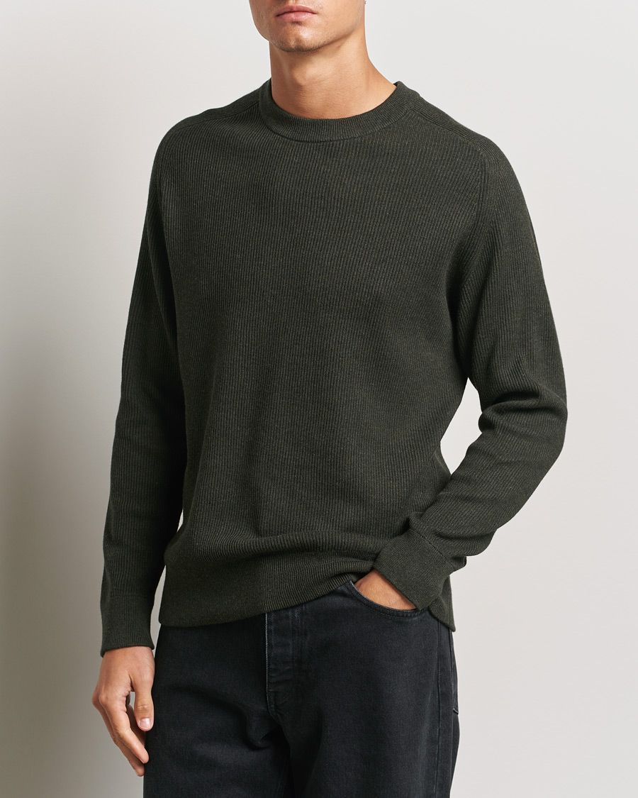 Herr |  | NN07 | Kevin Cotton Knitted Sweater Dark Army