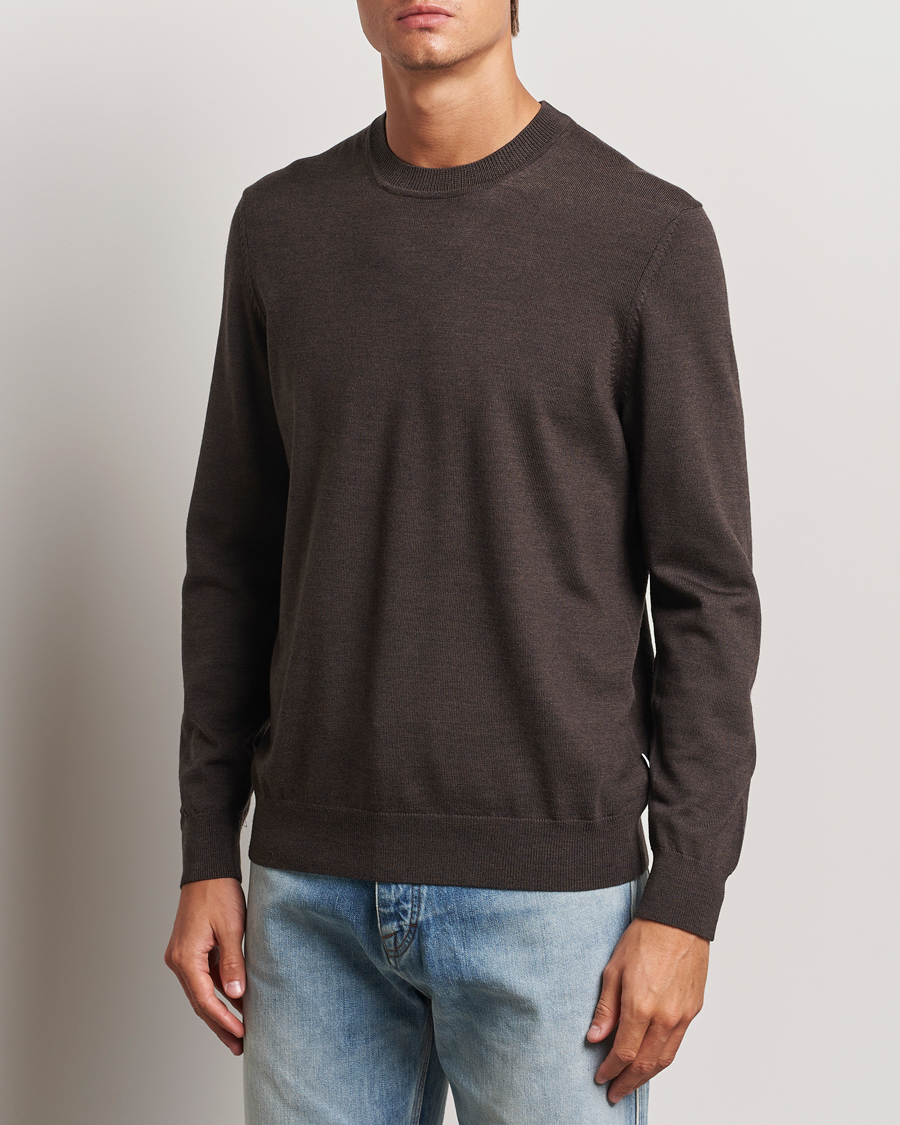 Herr |  | NN07 | Ted Merino Crew Neck Pullover Demitase Brown