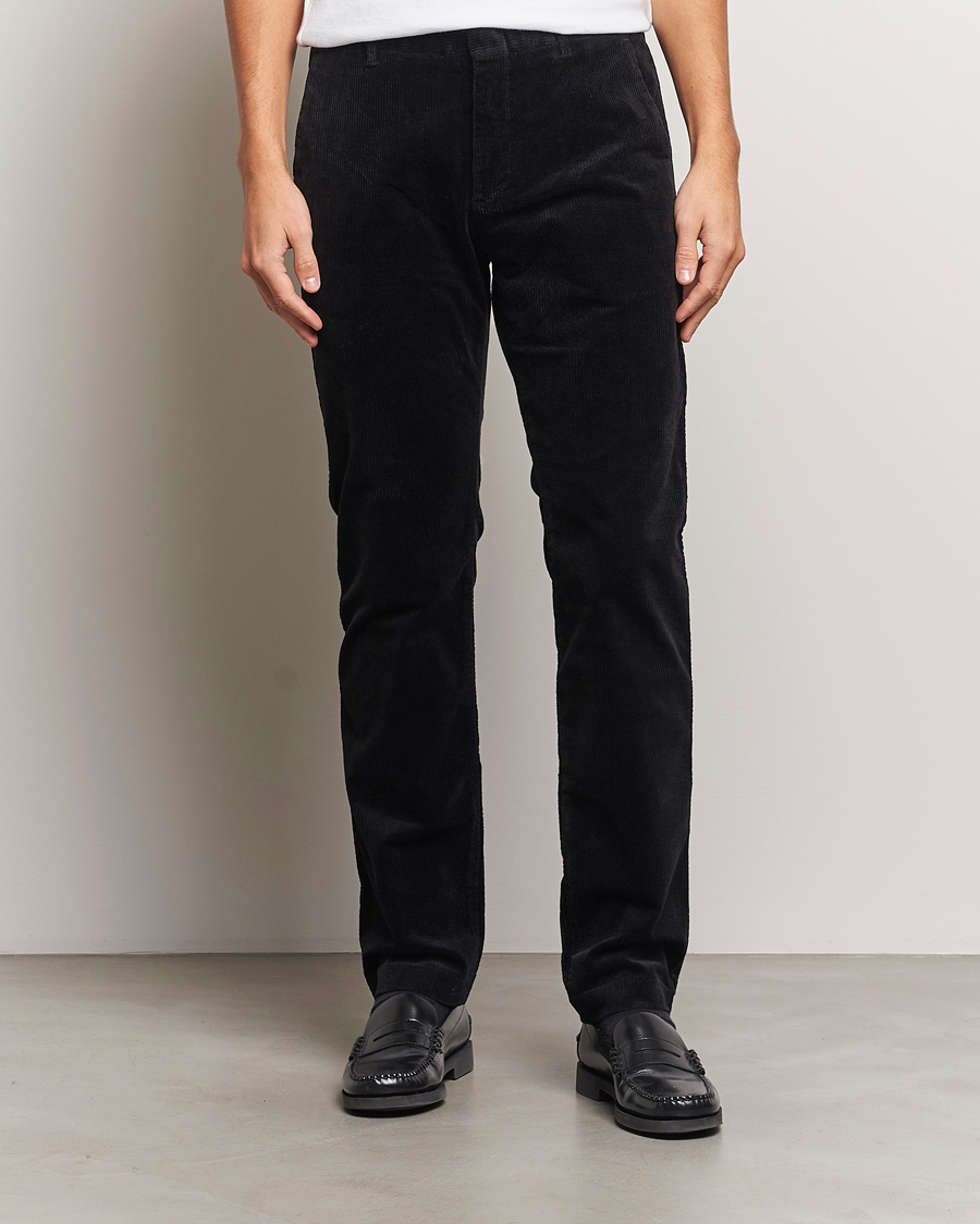 Herr |  | NN07 | Theo Regular Fit Corduroy Chinos Black