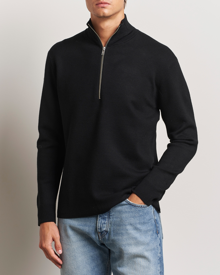 Herr |  | NN07 | Harald Cotton/Modal Half Zip Black