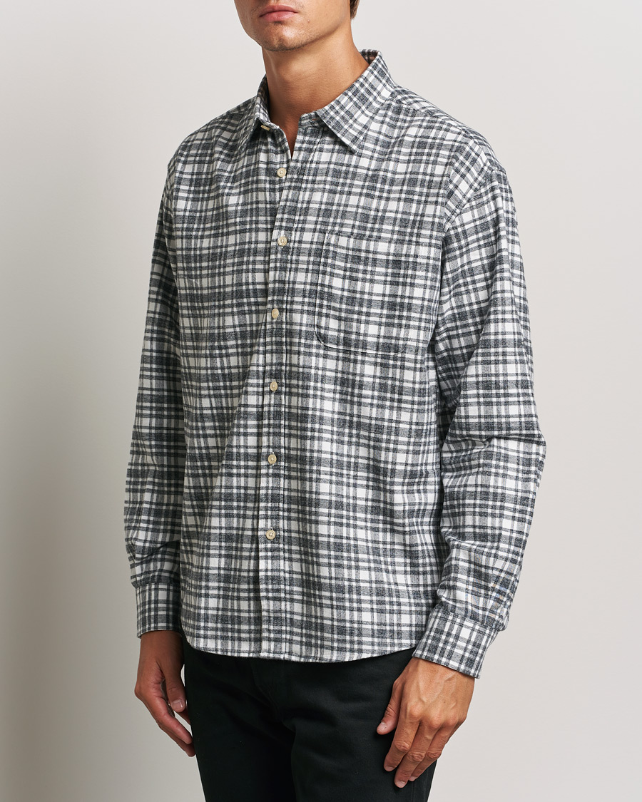 Herr |  | NN07 | Deon Flannel Shirt Grey/White