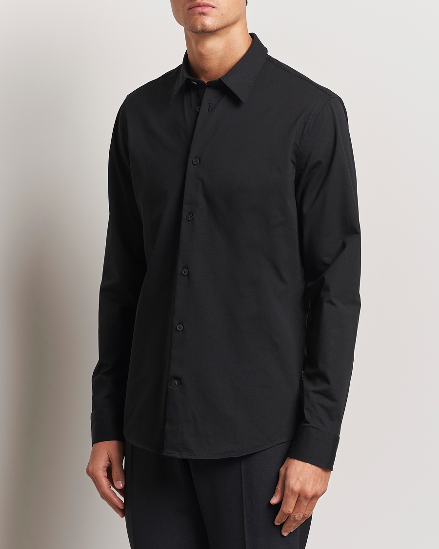 Herr |  | NN07 | Elian Mercerized Cotton Shirt Black