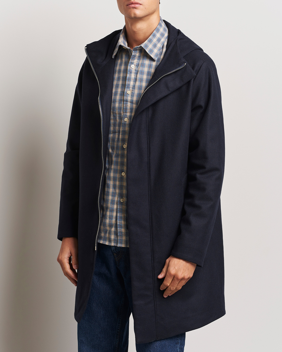 Herr |  | NN07 | Knox Hooded Coat Navy Blue