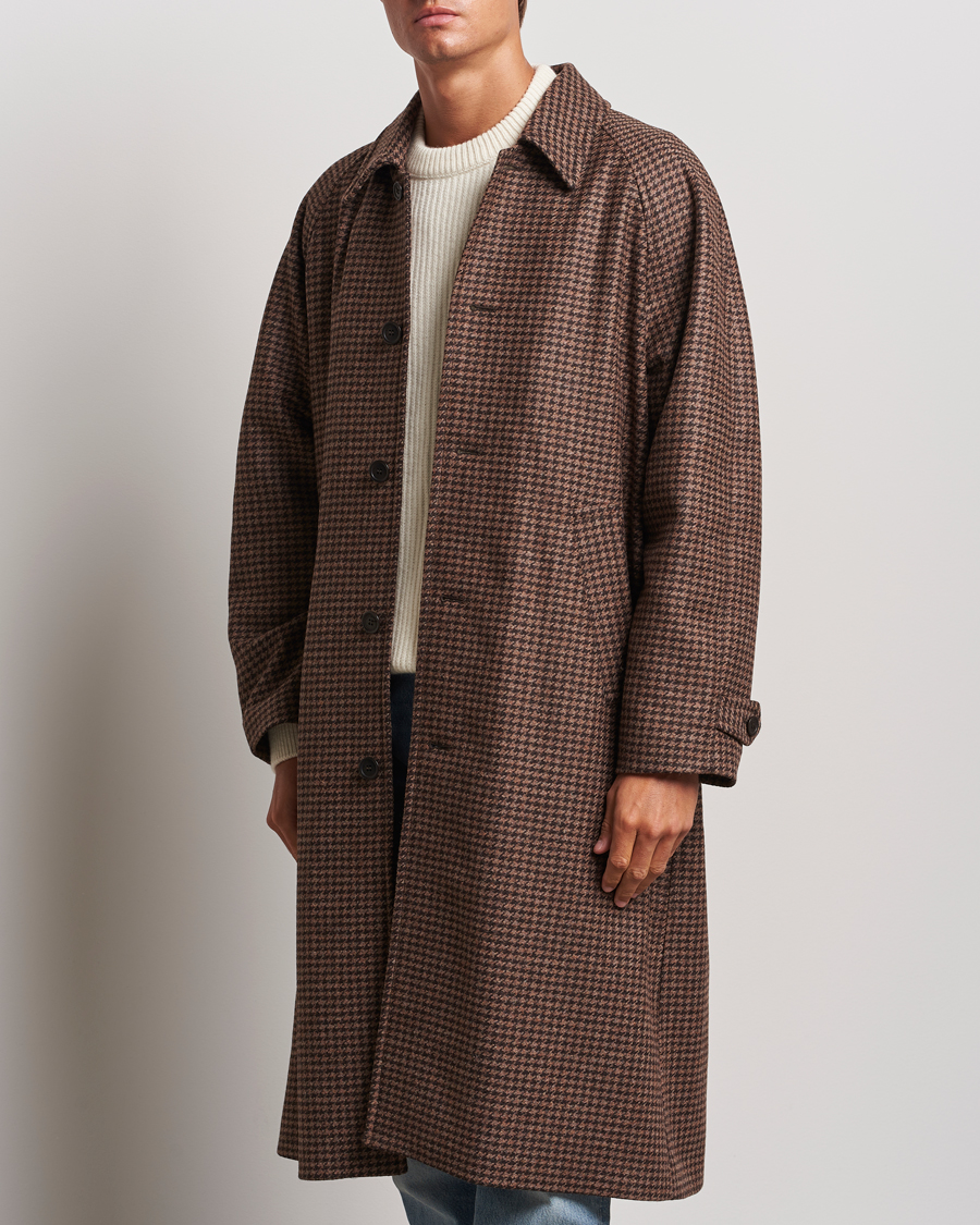 Herr |  | Nudie Jeans | Will Dogtooth Check Coat Brown