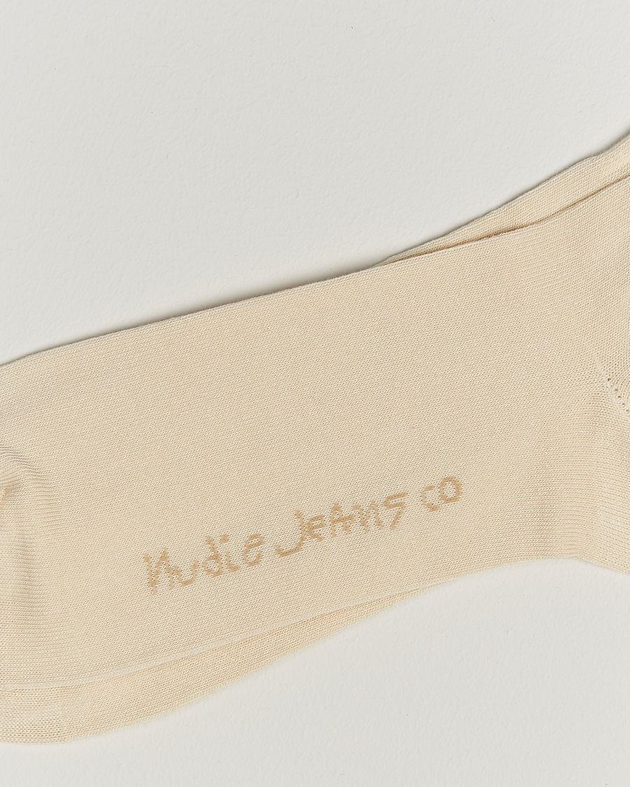 Herr |  | Nudie Jeans | Amundsson Tennis Socks Off White/Black