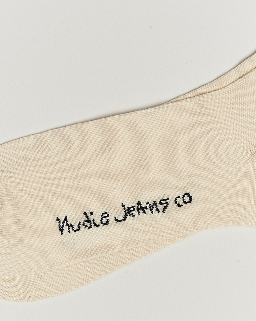 Herr | Vanliga strumpor | Nudie Jeans | Amundsson Tennis Socks Off White/Navy