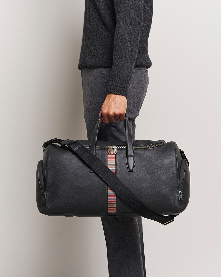 Herr |  | Paul Smith | Leather Stripe Holdall Black