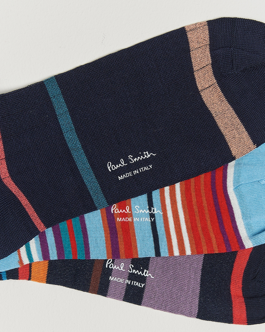 Herr |  | Paul Smith | 3-Pack Striped Socks Multi