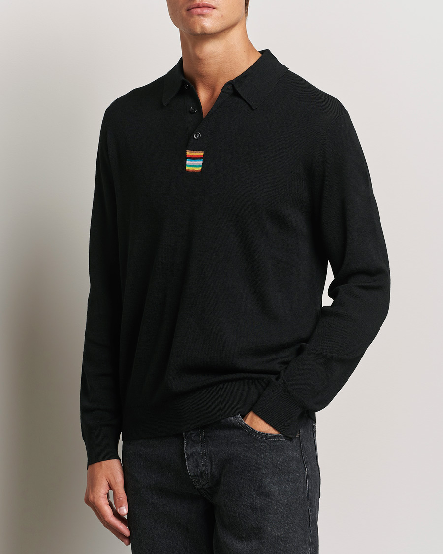 Herr |  | Paul Smith | Merino Knitted Polo Black