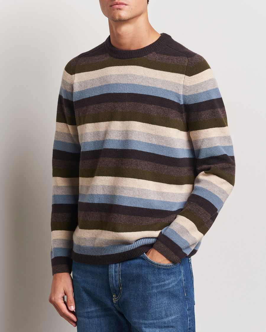 Herr |  | Paul Smith | Striped Lambswool Knitted Sweater Multi