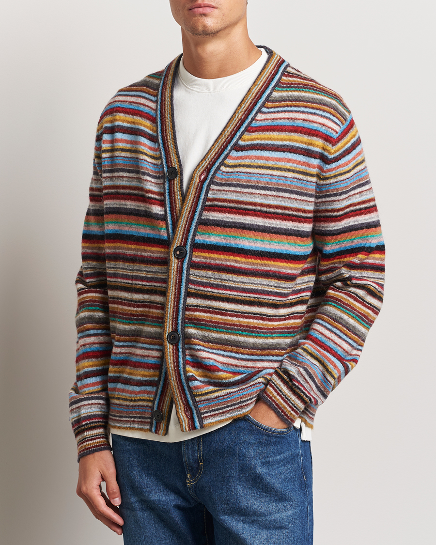 Herr |  | Paul Smith | Striped Wool Cardigan Multi