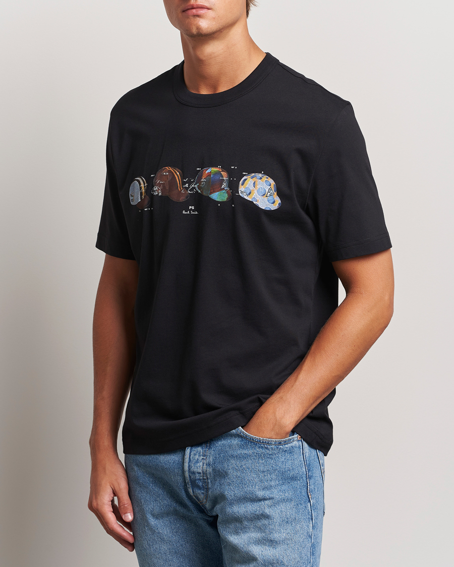 Herr |  | PS Paul Smith | Cycling Caps Crew Neck T-Shirt Black