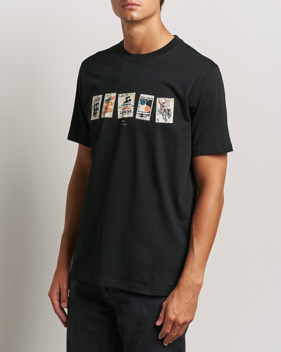 Herr |  | PS Paul Smith | Stamps Crew Neck T-Shirt Black