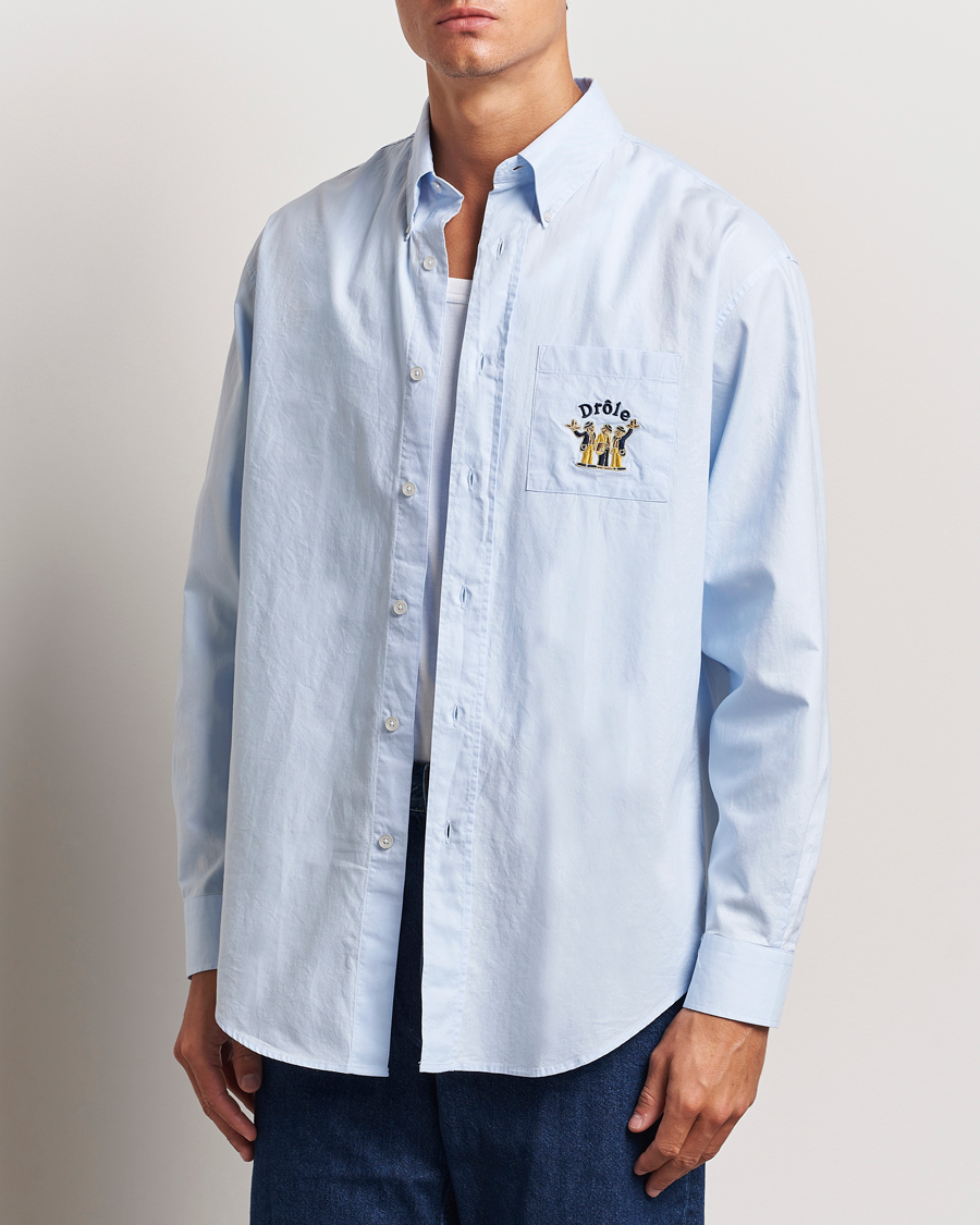 Herr | Casualskjortor | Drôle de Monsieur | Oxford Shirt Light Blue