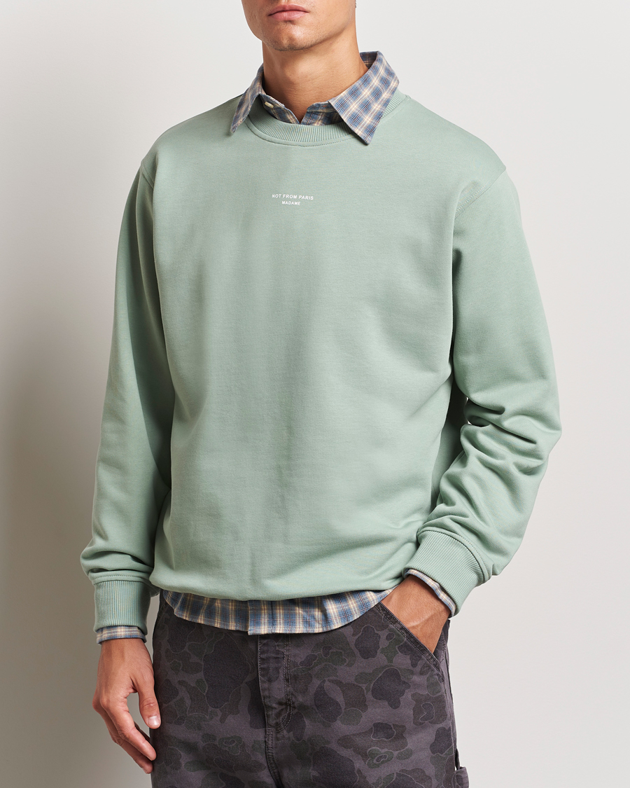 Herr |  | Drôle de Monsieur | Classic Slogan Sweatshirt Water Green