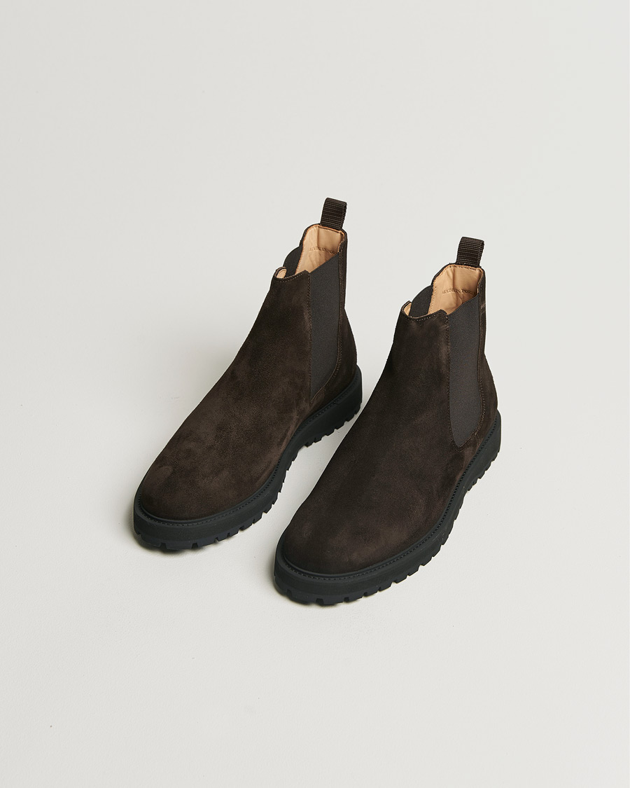 Herr |  | CQP | Crest Suede Chelsea Boot Dark Brown