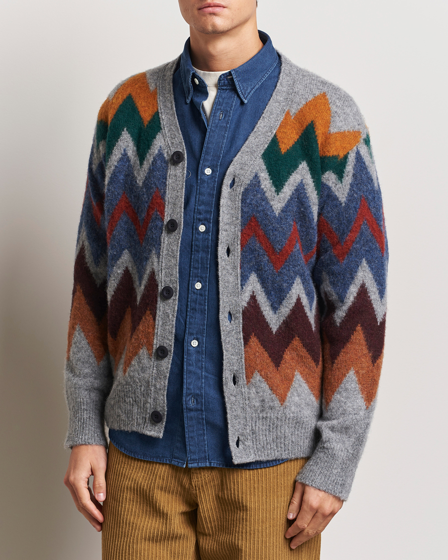 Herr |  | Howlin\' | Brushed Wool Cardigan Med Grey