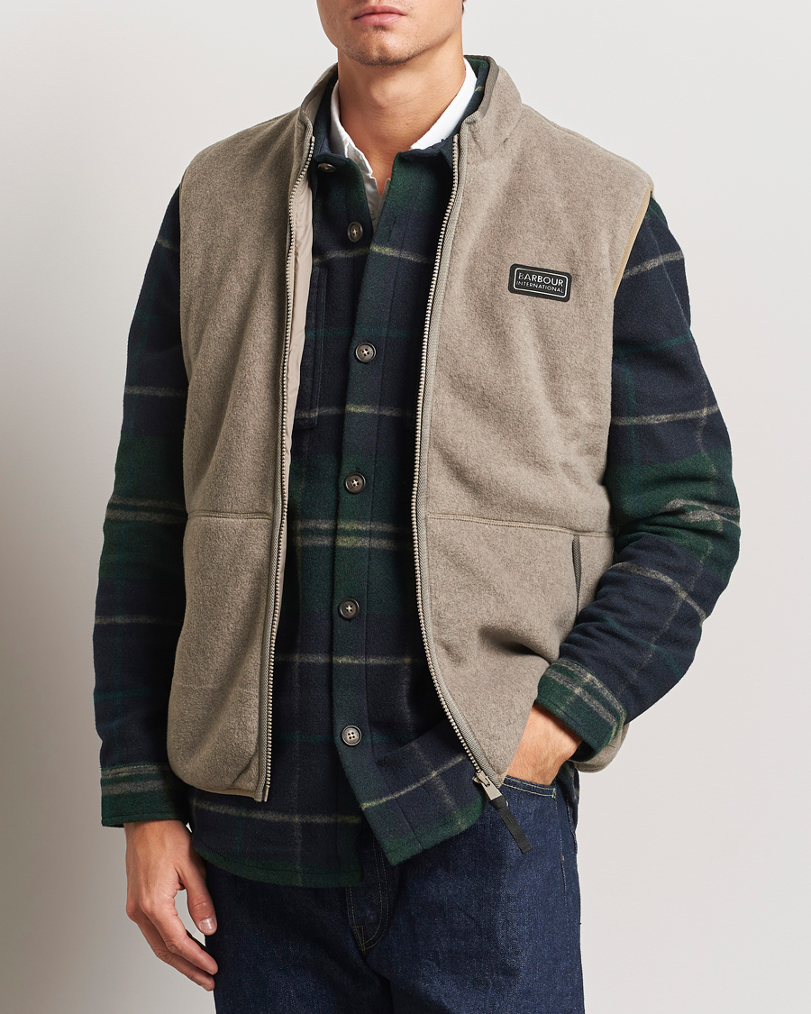 Herr |  | Barbour International | Ellesmere Fleece Gilet Brindle