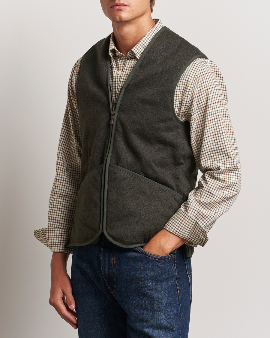 Herr |  | Barbour Lifestyle | Warm Pile Waistcoat Zip-In Liner Sage