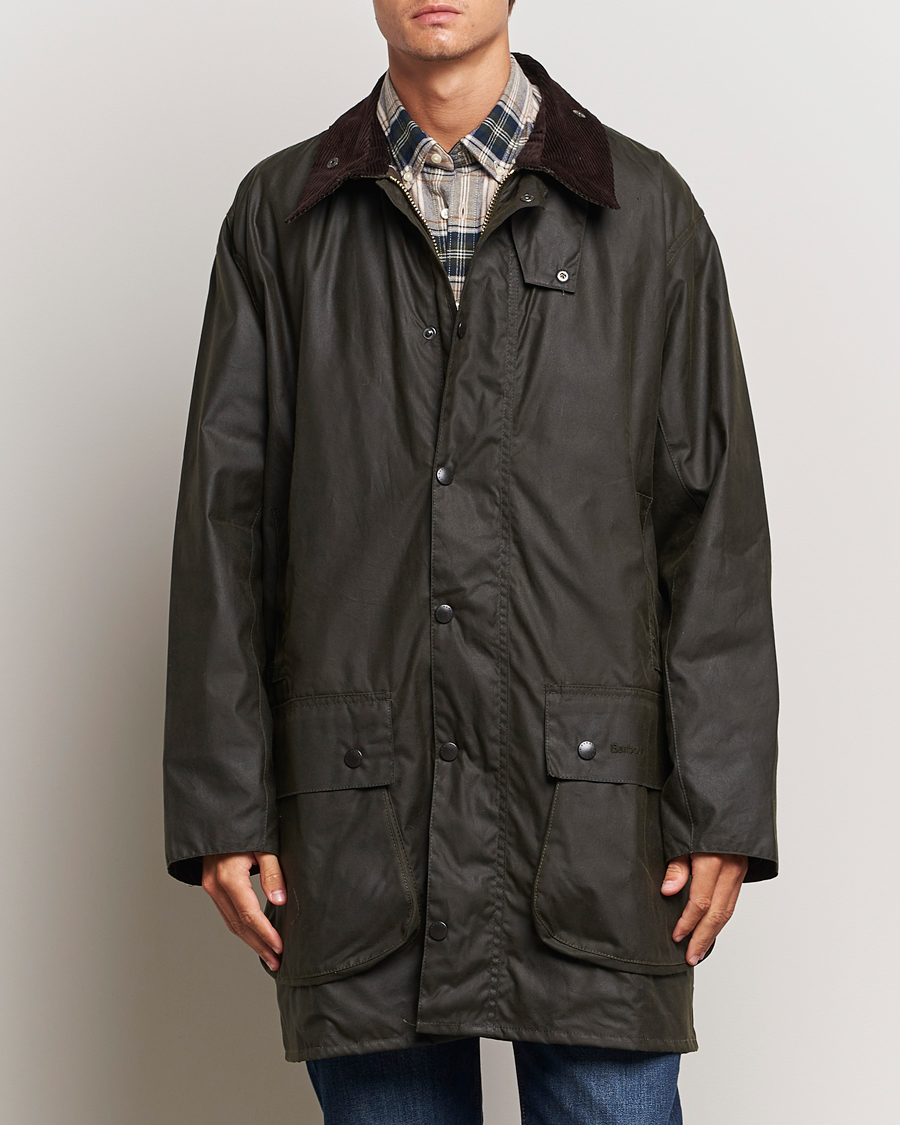 Herr |  | Barbour Lifestyle | Border Wax Coat Archive Olive