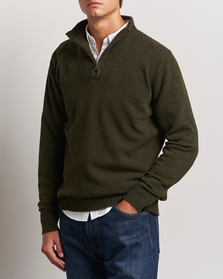 Herr |  | Barbour Lifestyle | Essential Lambswool Half Zip Seaweed